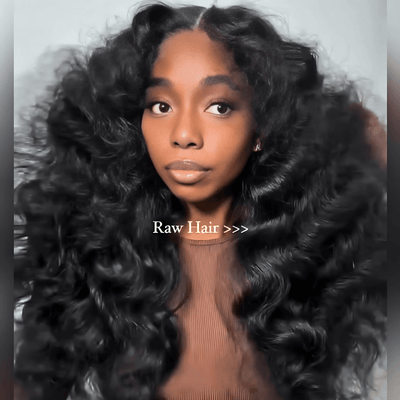 Geeta Fluffy Loose Wave Curtain Bangs Wig 13x4 Lace Front Wigs With Bangs 250% Density - GeetaHair