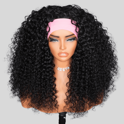 Adjustable Invisi Drawstring Human Hair Half Wig With Glueless Design -3 In Half Wig