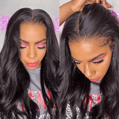 Perücke mit 4 x 4 Spitzenverschluss, glattes Haar, 100 % Echthaar, Geeta Hair 