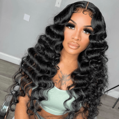 No Code 50% OFF Flash Sale: Glueless 6x4.5 Loose Deep Wave Pre Cut HD Transaparent Lace Human Hair Wigs - Only 2 Days - GeetaHair