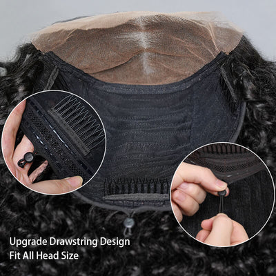 $199=30inch Deep Curly Glueless 13x4 HD Transparent Lace Front Wig Pre Plucked Brazilian Virgin Lace Front Wig with Baby Hair No Code Needed - GeetaHair
