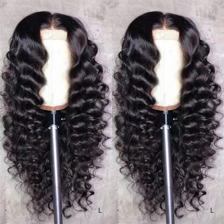 Natural Crimps Curls Loose Deep Wave Glueless 5x5/6x4.5 Closure HD Lace Human Hair Wig With Baby Hair - Geeta Hair - GeetaHair