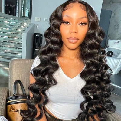 No Code 50% OFF Flash Sale: Glueless 6x4.5 Loose Deep Wave Pre Cut HD Transaparent Lace Human Hair Wigs - Only 2 Days - GeetaHair