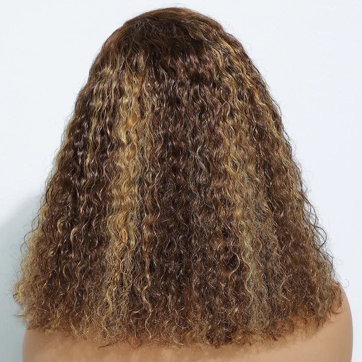 Highlight Glueless Wear Go Wigs 13x4 HD Lace Frontal Wig Ombre Bob Lace Front Wigs - GeetaHair