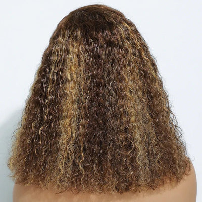 Highlight Glueless Wear Go Wigs 13x4 HD Lace Frontal Wig Ombre Bob Lace Front Wigs - GeetaHair
