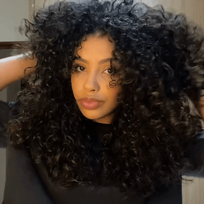 300% Density Glueless Wigs Bouncy Water 13x4 Lace Front Human Hair Wigs Luxe Pre Plucked Culrly Lace Wigs - GeetaHair