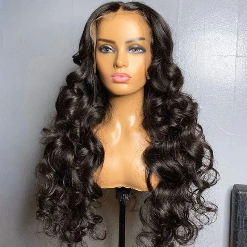 Geeta 300% Density 3D Body Wave 13x6 Lace Frontal Wig Pre Plucked Pre Bleached Pre Cut Gluless Wig No Code Needed - GeetaHair