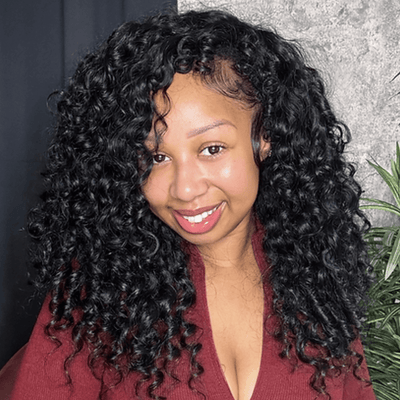 300% Density Nola Curl Glueless 13x4 Lace Front Human Hair Wigs Full Resilient Curly Wigs Pre Bleached Knots - GeetaHair