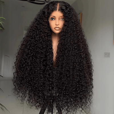 Geeta 300% Density Put On And Go Glueless Spanish Curly 13x4 Lace Front Pre Plucked 100% Human Hair Wigs - GeetaHair