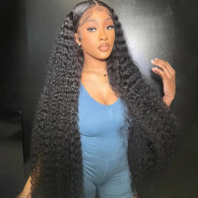 13x4 HD Transparent Lace Front Water Wave Wig Pre Plucked Hairline Natural Looking Wig For Black Women - Geeta Hair - GeetaHair