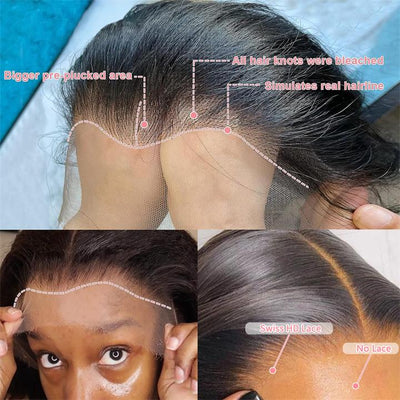 Geeta Brazilian Body Wave Hair 13x4/13x6 HD Transparent Lace Frontal Wig Pre Plucked Hairline Best Human Hair Wig - GeetaHair