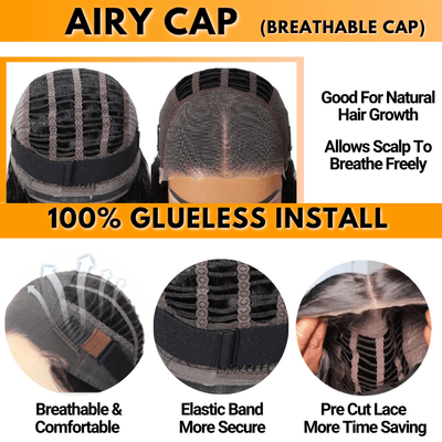 No Code 50% OFF Flash Sale: Glueless 6x4.5 Deep Wave Pre Cut HD Transaparent Lace Human Hair Wigs - Only 2 Days - GeetaHair