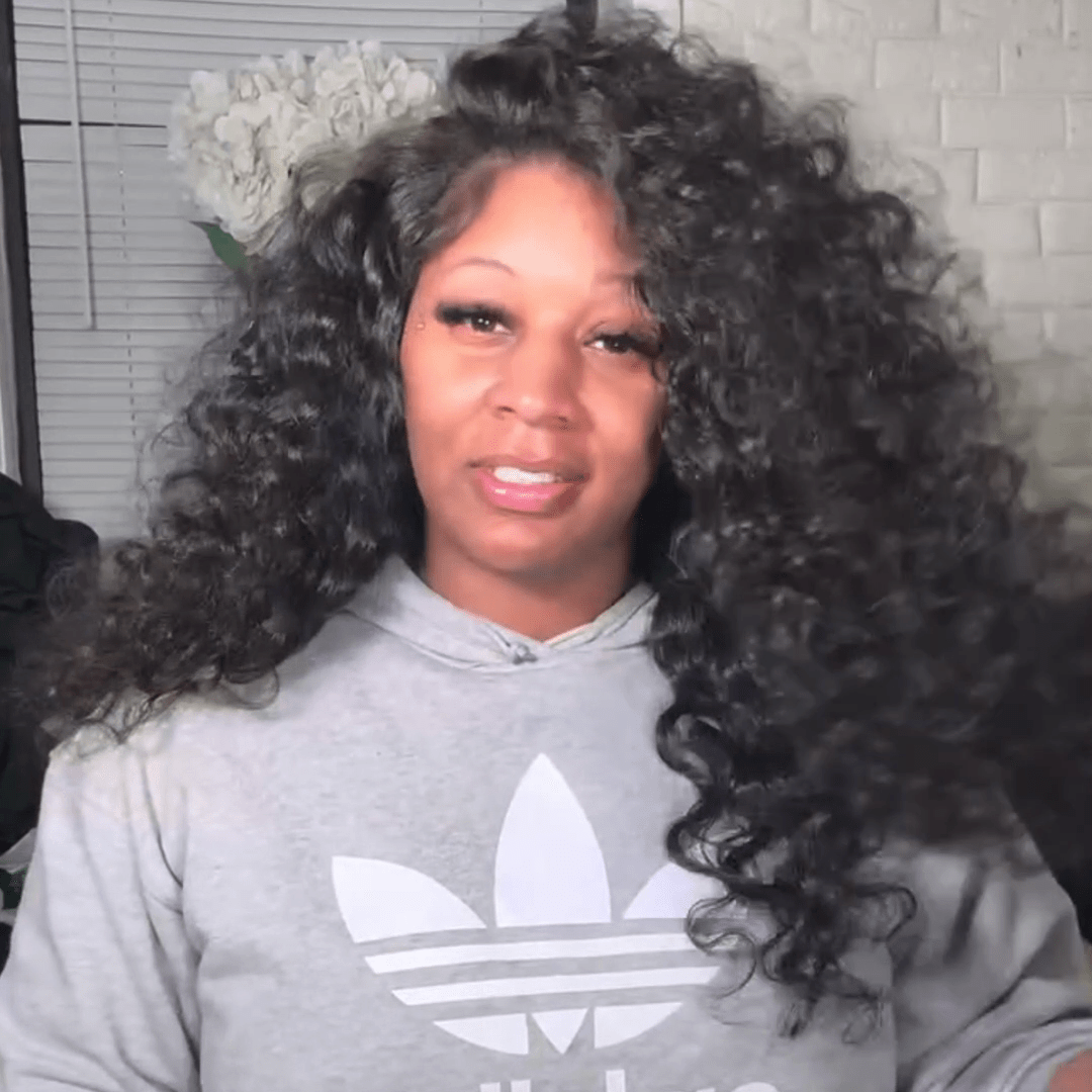 300% Density Fluffy Loose Wave Wig 13x4 Lace Front Human Hair Wigs Pre Plucked HD Lace Frontal Wig - GeetaHair