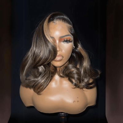 Glueless Luxury Wigs Layers Bob Body Wave Honey Blonde 13x4 Lace Front Wig HD Lace Human Hair Wigs - GeetaHair