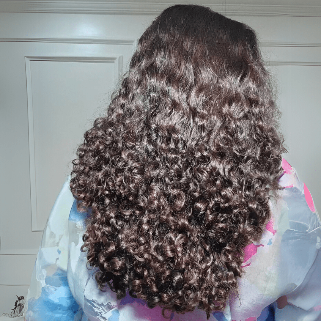 300% Density Resilient Curly 13x4 Lace Front Human Hair Wigs Pre Cut Glueless Wigs for Women - GeetaHair
