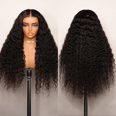 Geeta 13x4 Lace Front Raw Indian Glueless Wig Natural Wavy 300% Density Human Hair Wigs Pre Plucked - GeetaHair