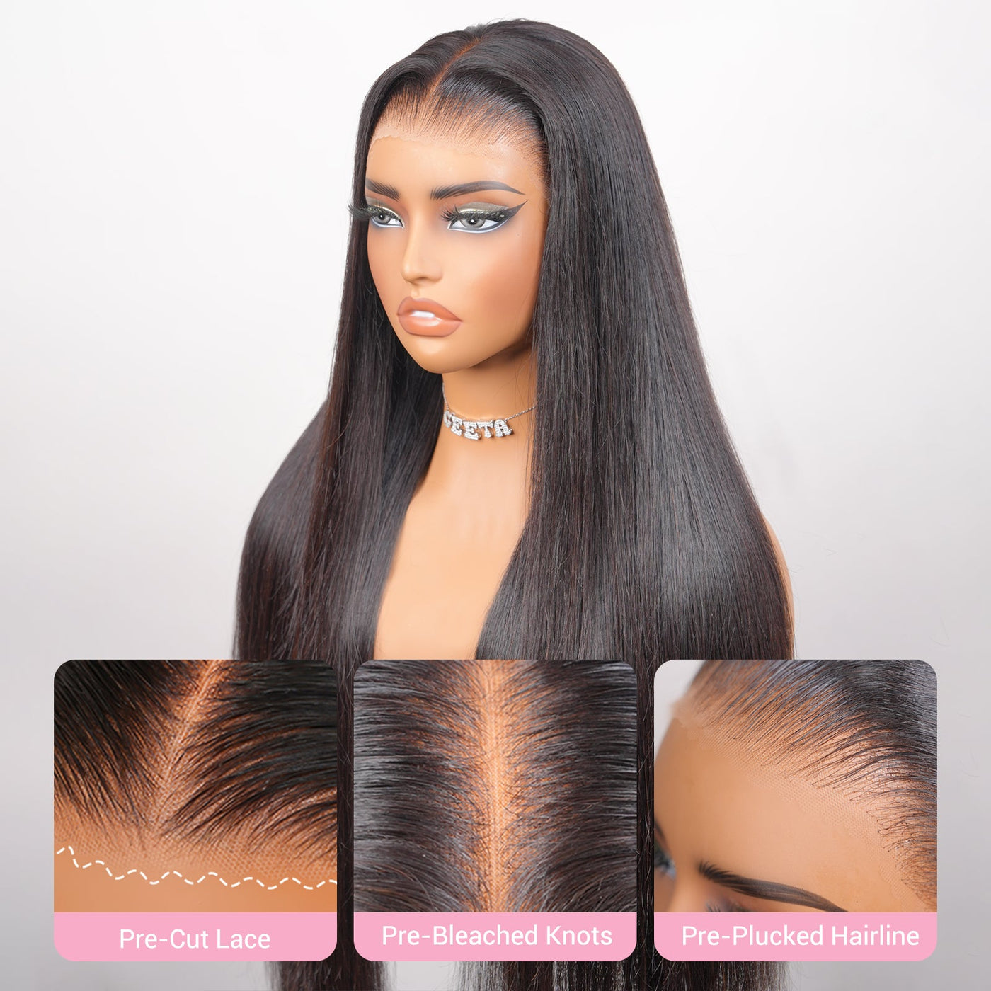 $199 30Inch Straight Hair 13x6 Transparent Lace Glueless Wigs Human Hair 180% Density Flash Sale - GeetaHair