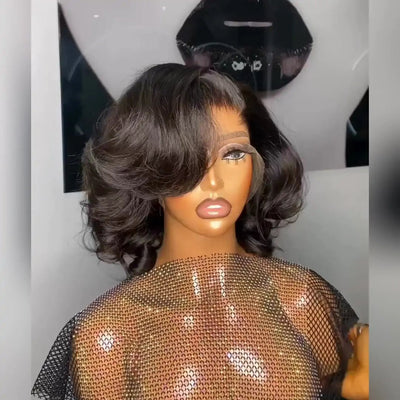Short Lace Front Wigs Loose Wave Hair Glueless Human Hair Bob Wig - Geetahair - GeetaHair