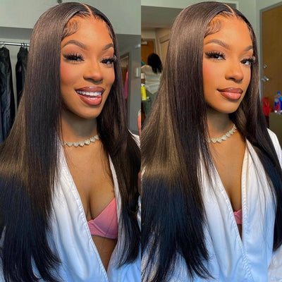 Wear Go Glueless Straight Pre Cut HD Transaparent Lace Human Hair Wigs With Breathable Cap Air Wig - Geeta Hair - GeetaHair