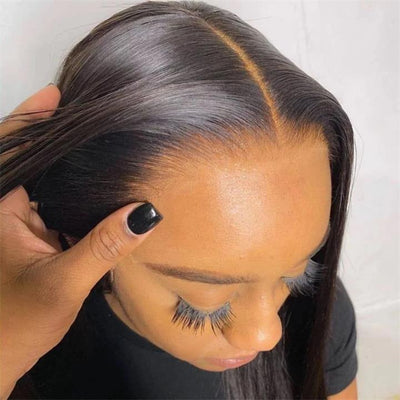 24 Hours Shipping $199=30inch Pre Bleached 13x6 Straight Lace Front Wigs Human Hair 180% Density HD Lace Glueless Wigs No Code Needed - GeetaHair