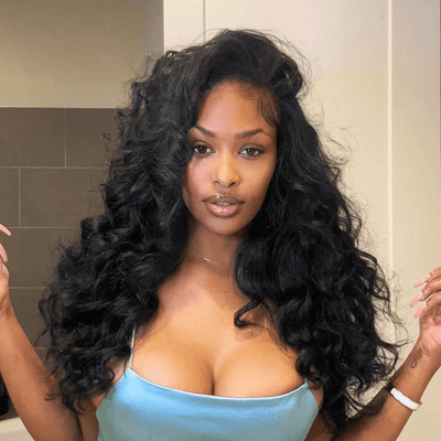 Geeta 300% Density Long Wavy 13x6 Lace Frontal Human Hair Wig 4x6 Pre Cut Glueless Wigs For Black Women - GeetaHair