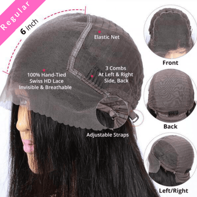 Natural Curly Hair 13x6 HD Lace Front Wigs Human Hair Pre Plucked Hairline Glueless Wig - Geeta Hair - GeetaHair