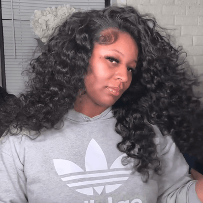 300% Density Fluffy Loose Wave Wig 13x4 Lace Front Human Hair Wigs Pre Plucked HD Lace Frontal Wig - GeetaHair