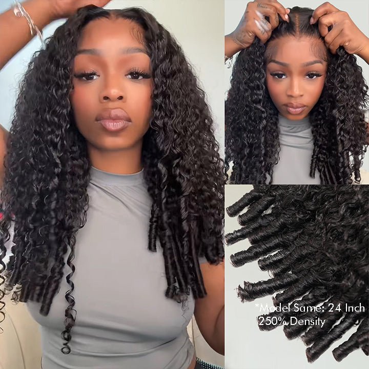 Geeta Hair Burmese Curly 13x4 Lace Front Wig 100% Human Hair Wigs