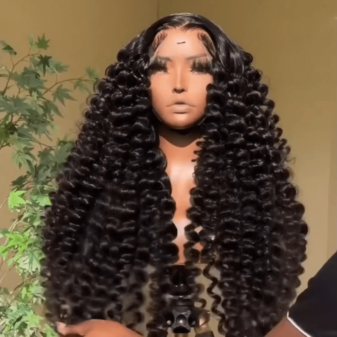 300% Density Loose Wave Glueless Wig 13x4 Lace Front Wigs Human Hair Wig Pre Plucked 100% Human Hair Wigs - GeetaHair