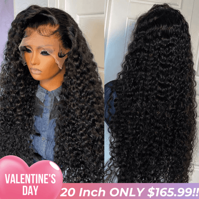 Tax Return Sale Black Curly Hair 13x4 HD Lace Front Wig 100% Virgin Human Hair Wigs Pre Plucked Hairline - Geeta Hair - GeetaHair