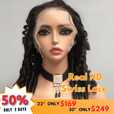 No Code 50% OFF Flash Sale: Glueless 6x4.5 Bouncy Curl Pre Cut HD Transaparent Lace Human Hair Wigs - Only 2 Days - GeetaHair