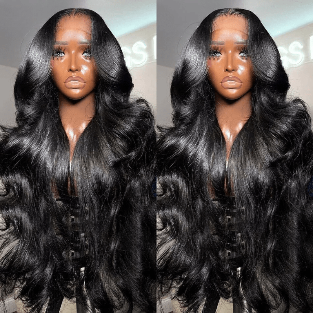 24 Hours Shipping 30inch=$199 Tiktokers Recommend 180% Density Body Wave HD Lace Frontal Wig Pre Bleached Glueless Wigs - GeetaHair
