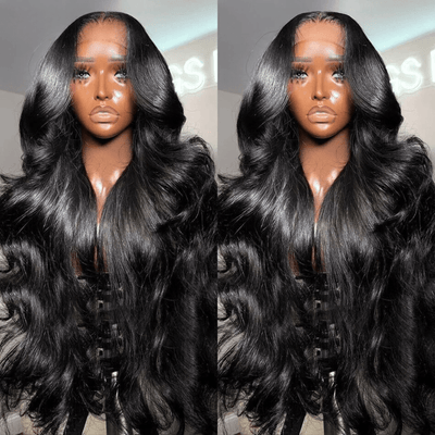 24 Hours Shipping 30inch=$199 Tiktokers Recommend 180% Density Body Wave HD Lace Frontal Wig Pre Bleached Glueless Wigs - GeetaHair