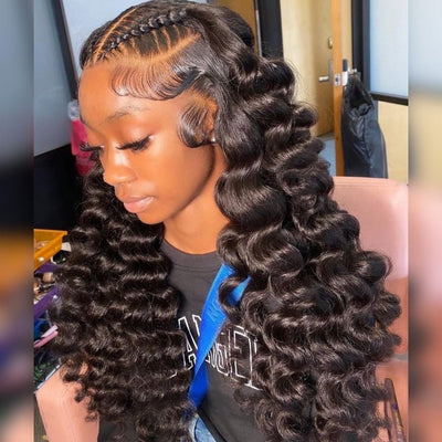 No Code 50% OFF Flash Sale: Glueless 6x4.5 Loose Deep Wave Pre Cut HD Transaparent Lace Human Hair Wigs - Only 2 Days - GeetaHair