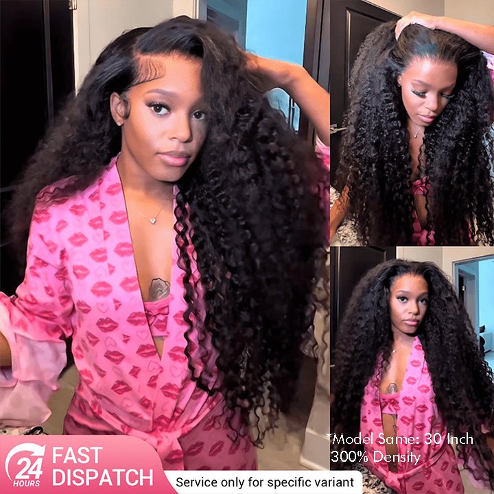 BUY NOW > Flash Sale Geeta Hair $179 26Inch Curly 13x4 Lace Front Wig 100% Virgin Human Hair Wigs Black Curly Hair Pre P