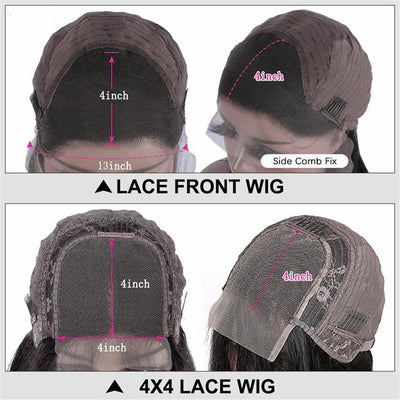 Funky Colored Wigs | Glueless 13x4/6x4.5 Smokey Deep Purple Shoulder Body Wave HD Transaparent Pre Cut Lace Human Hair Wigs With Breathable Cap Highlights Air Wig - Geeta Hair - GeetaHair