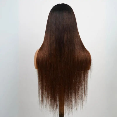Bogo Sale $369= 28" T1B/2/4 Straight Wig + 24" Deep Wave Wig - GeetaHair