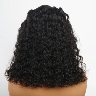 Bogo Sale $199= 16” Braided Water Wave Wig + 14” 99J Straight Bangs Wig - GeetaHair