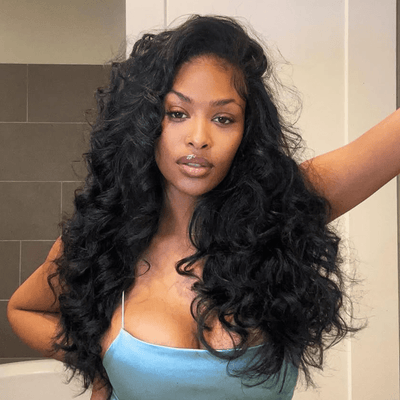 Geeta 300% Density Long Wavy 13x6 Lace Frontal Human Hair Wig 4x6 Pre Cut Glueless Wigs For Black Women - GeetaHair