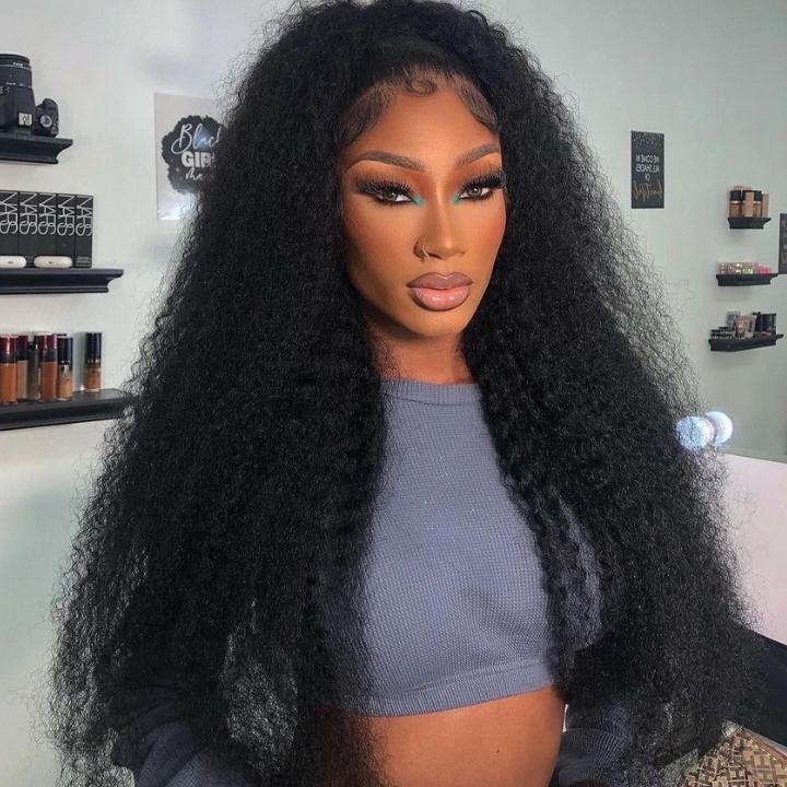 No Code 50% OFF Flash Sale: Glueless 6x4.5 Kinky Curly Pre Cut HD Transaparent Lace Human Hair Wigs - Only 2 Days - GeetaHair