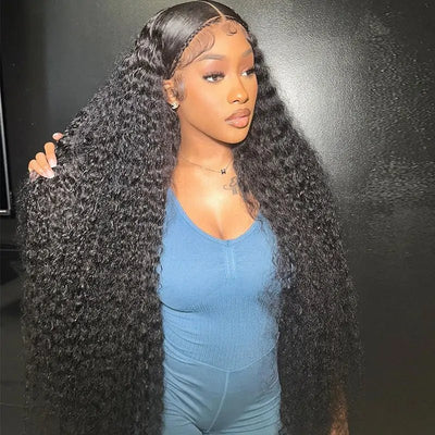 13x4 HD Transparent Lace Front Water Wave Wig Pre Plucked Hairline Natural Looking Wig For Black Women - Geeta Hair - GeetaHair
