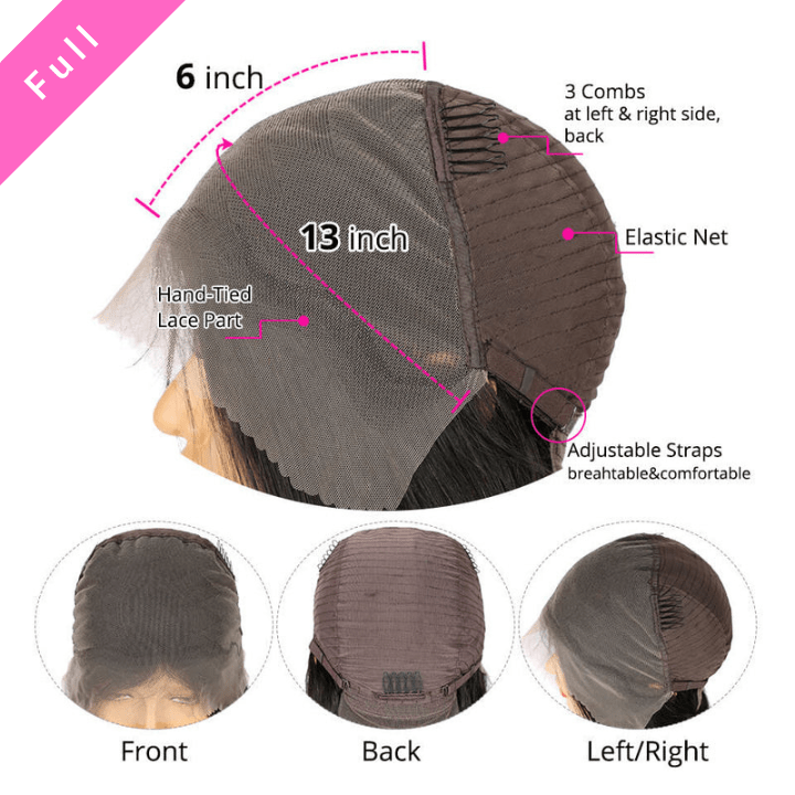 Geeta Long Straight Hair 13x6 HD Lace Frontal Wig Natural Hairline With Baby Hair 100% Virgin Human Hair Wig - GeetaHair