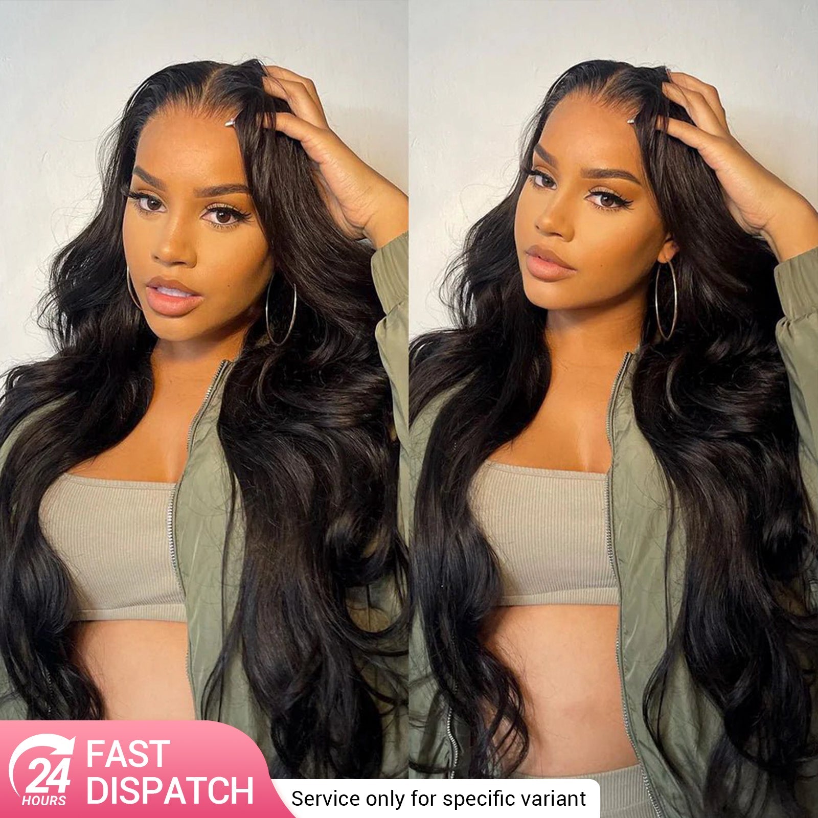 26inch=$179 body wave Human HairGlueless Wigs
