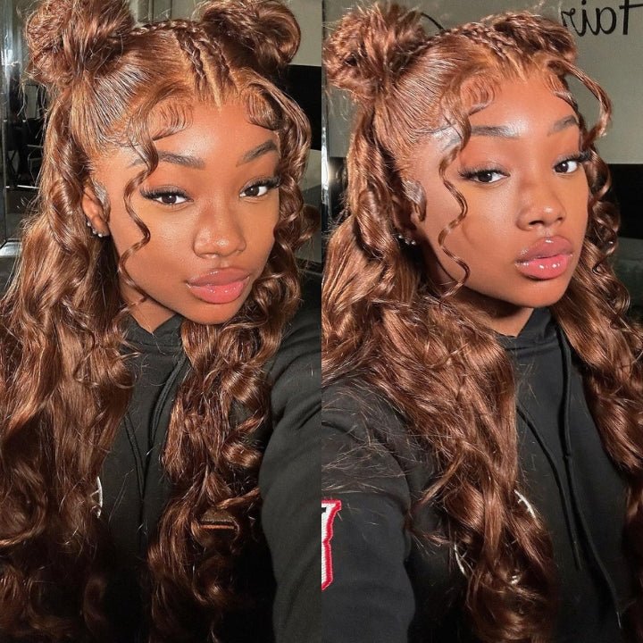 Chestnut Brown Body Wave 13x4/4x4 HD Lace Wig Colored 100% Virgin Hunam Hair Wigs - Geeta hair - GeetaHair