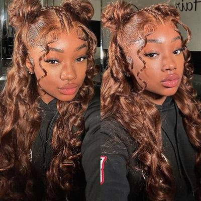 Chestnut Brown Body Wave 13x4/4x4 HD Lace Wig Colored 100% Virgin Hunam Hair Wigs - Geeta hair - GeetaHair