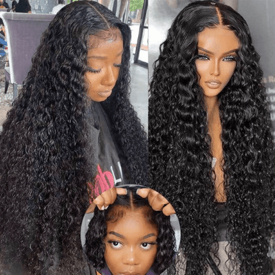Water Wave Wig Product And Influencer Styling, 13x4 HD Transparent Lace_product