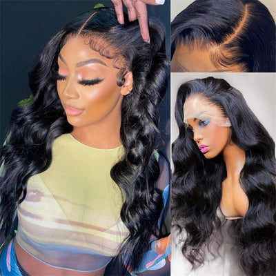 Geeta Brazilian Body Wave Hair 13x4/13x6 HD Transparent Lace Frontal Wig Pre Plucked Hairline Best Human Hair Wig - GeetaHair