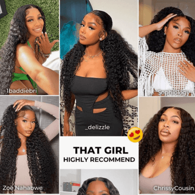 Geeta Hair 250% Density Bouncy Jerry Curly 13x4 Transparent Lace Front Wig Natural 100% Human Hair Wig - GeetaHair