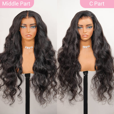 Geeta Luxury 300% Density Raw Glueless Wig Bouncy Loose Wave 13x4 Lace Front Human Hair Wigs For Women - GeetaHair