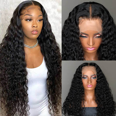 50%+Extra $100 OFF : Deep Wave 13x6 Invisible HD Lace Frontal Wig - Flash Sale, Only 2 Days - GeetaHair